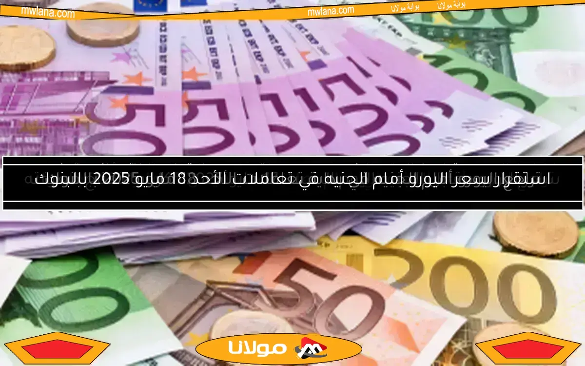 سعر اليورو اليوم الخميس 8 مايو 2025 مقابل الجنيه في منتصف التعاملات بالبنوك
