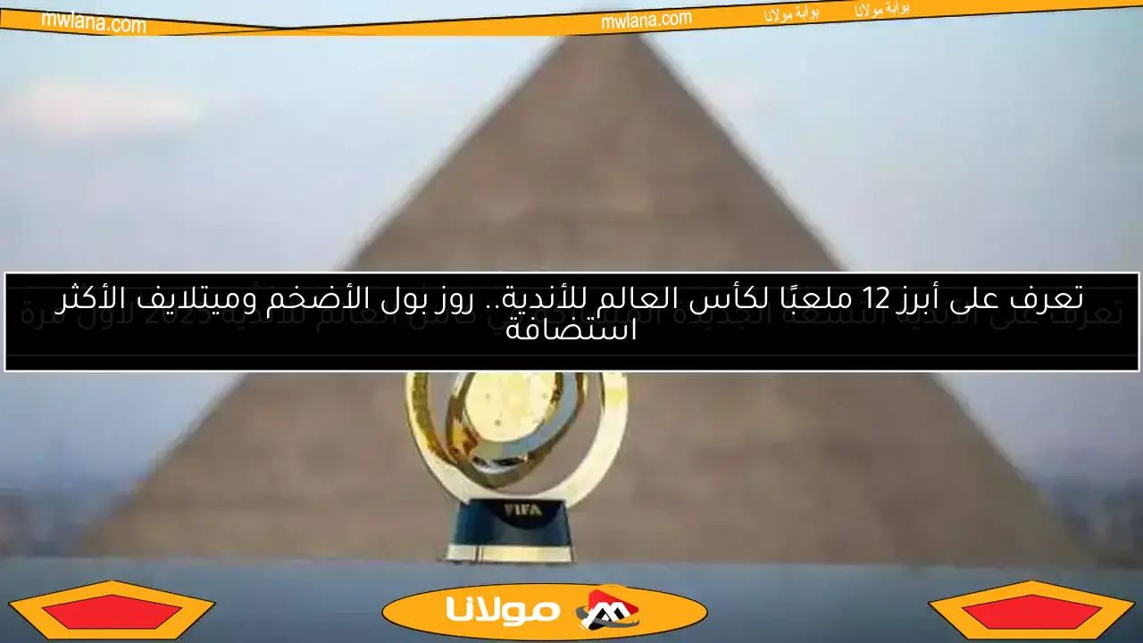 تعرف على الأندية التسعة الجديدة المشاركة في كأس العالم للأندية 2025 لأول مرة