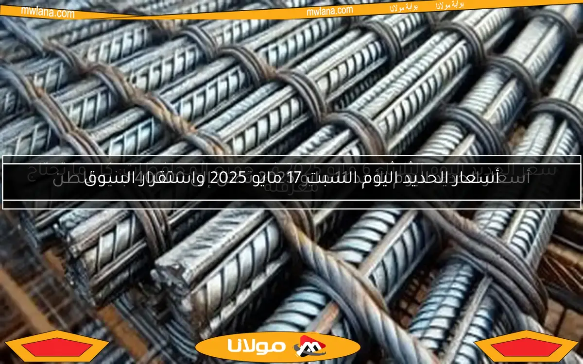أسعار الحديد اليوم الأحد 11 مايو 2025 تصل إلى 40000 جنيه للطن