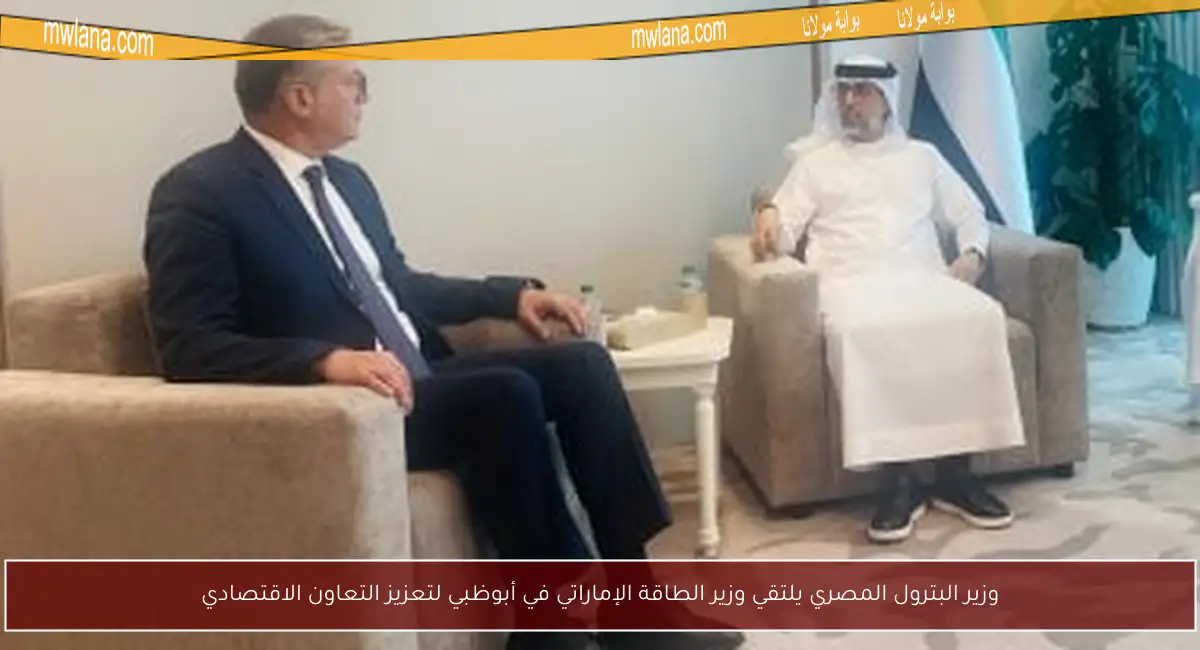 وزير البترول المصري يلتقي وزير الطاقة الإماراتي في أبوظبي لتعزيز التعاون الاقتصادي