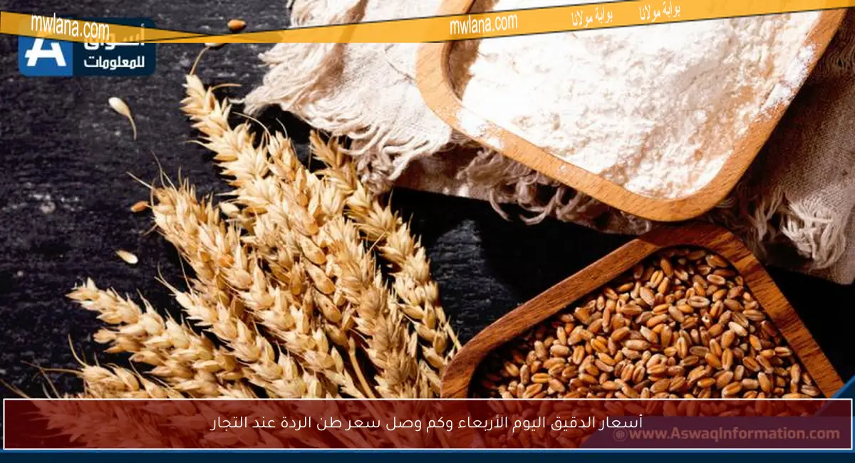أسعار الدقيق اليوم الأربعاء وكم وصل سعر طن الردة عند التجار