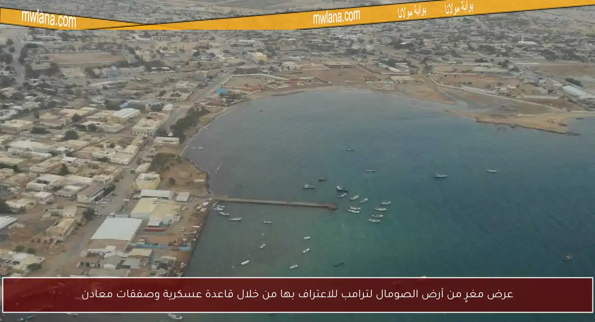 عرض مغرٍ من أرض الصومال لترامب للاعتراف بها من خلال قاعدة عسكرية وصفقات معادن