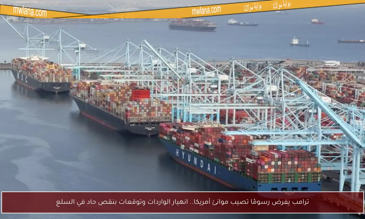 ترامب يفرض رسومًا تصيب موانئ أمريكا.. انهيار الواردات وتوقعات بنقص حاد في السلع