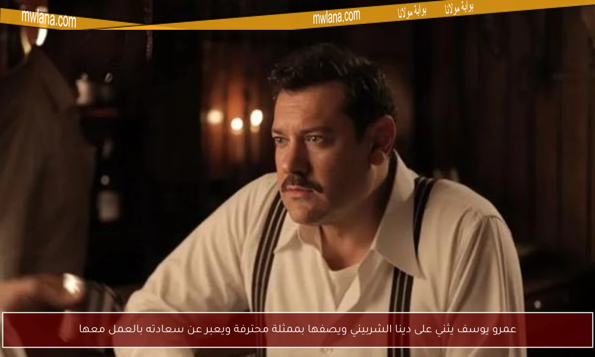 عمرو يوسف يثني على دينا الشربيني ويصفها بممثلة محترفة ويعبر عن سعادته بالعمل معها