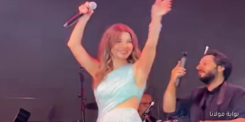 نانسي عجرم تتألق برقصها أمام الجمهور في حفل الساحل الشمالي