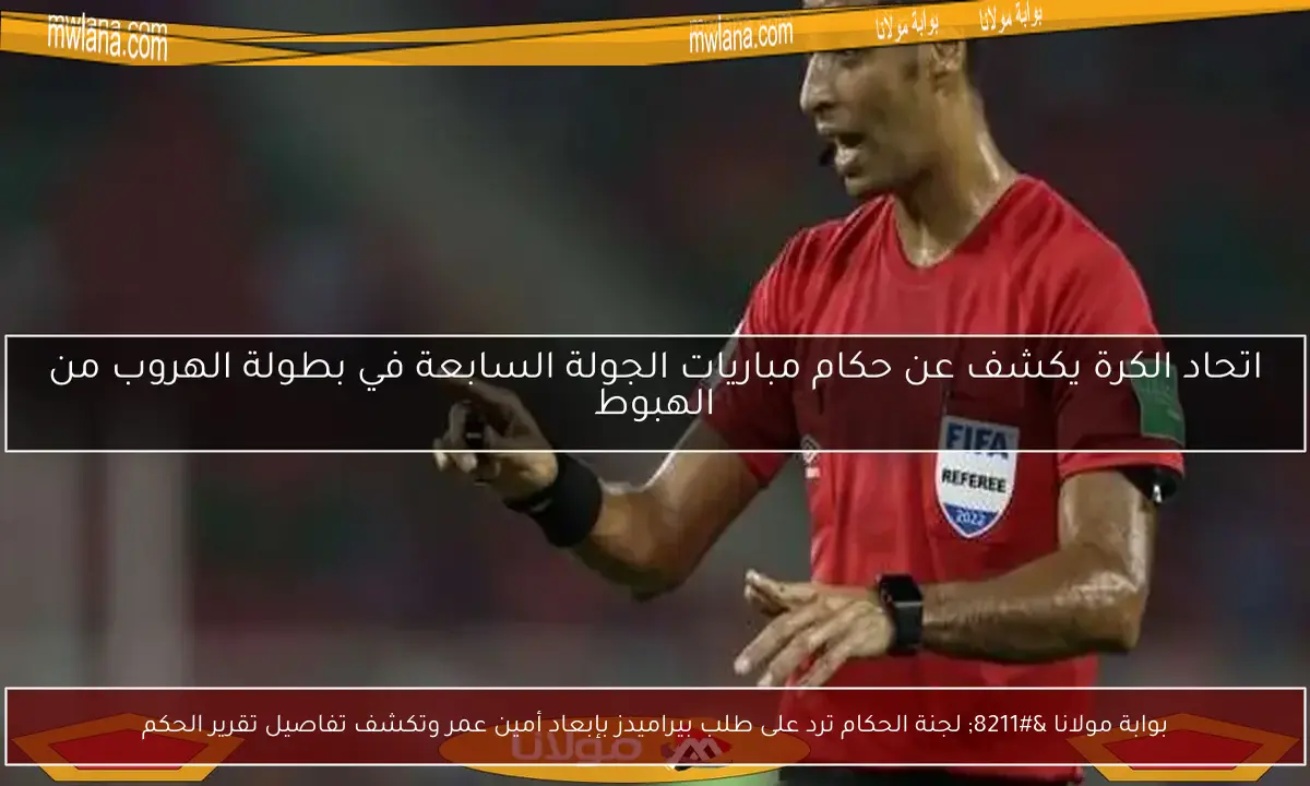 بوابة مولانا – لجنة الحكام ترد على طلب بيراميدز بإبعاد أمين عمر وتكشف تفاصيل تقرير الحكم