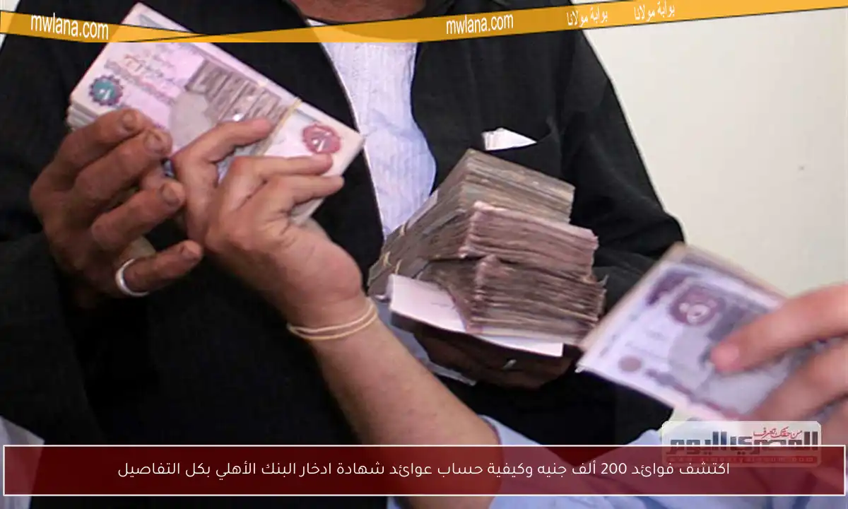 اكتشف فوائد 200 ألف جنيه وكيفية حساب عوائد شهادة ادخار البنك الأهلي بكل التفاصيل