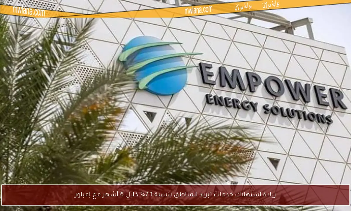 زيادة استهلاك خدمات تبريد المناطق بنسبة 7.1% خلال 6 أشهر مع إمباور