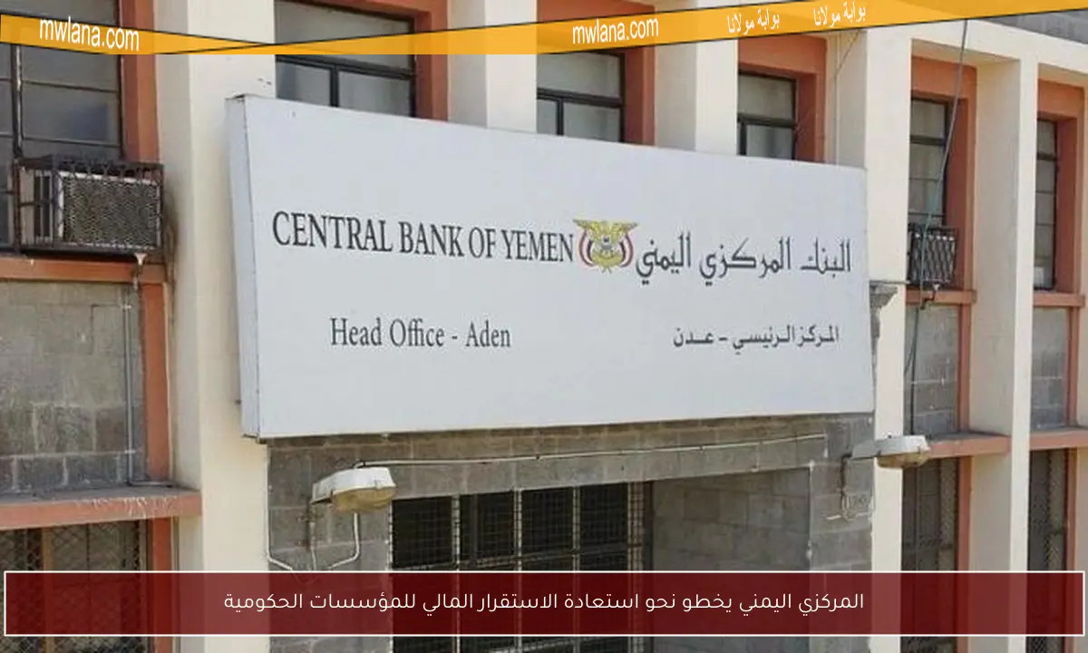 المركزي اليمني يخطو نحو استعادة الاستقرار المالي للمؤسسات الحكومية