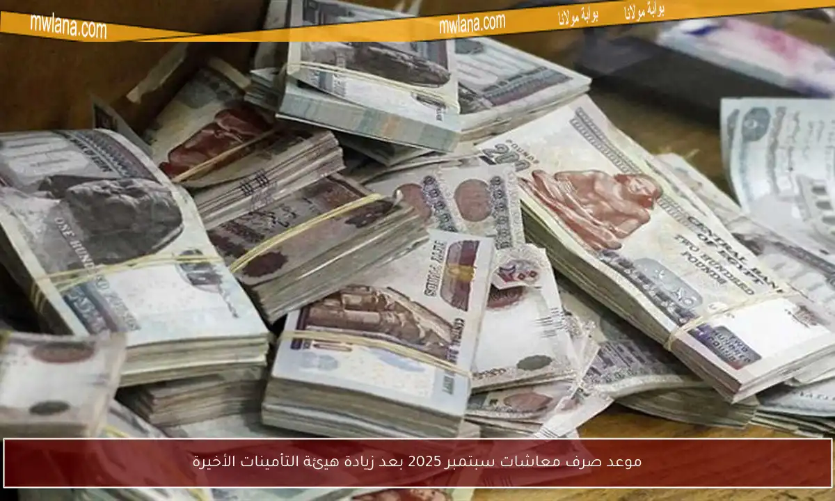 موعد صرف معاشات سبتمبر 2025 بعد زيادة هيئة التأمينات الأخيرة