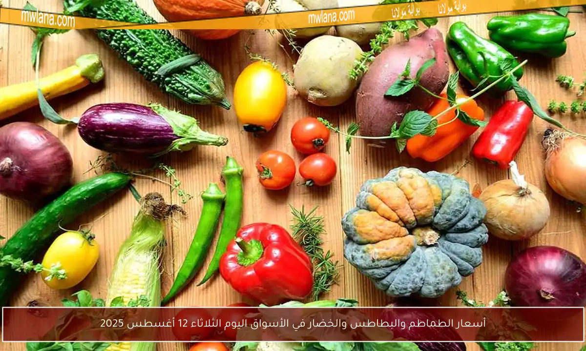 أسعار الطماطم والبطاطس والخضار في الأسواق اليوم الثلاثاء 12 أغسطس 2025