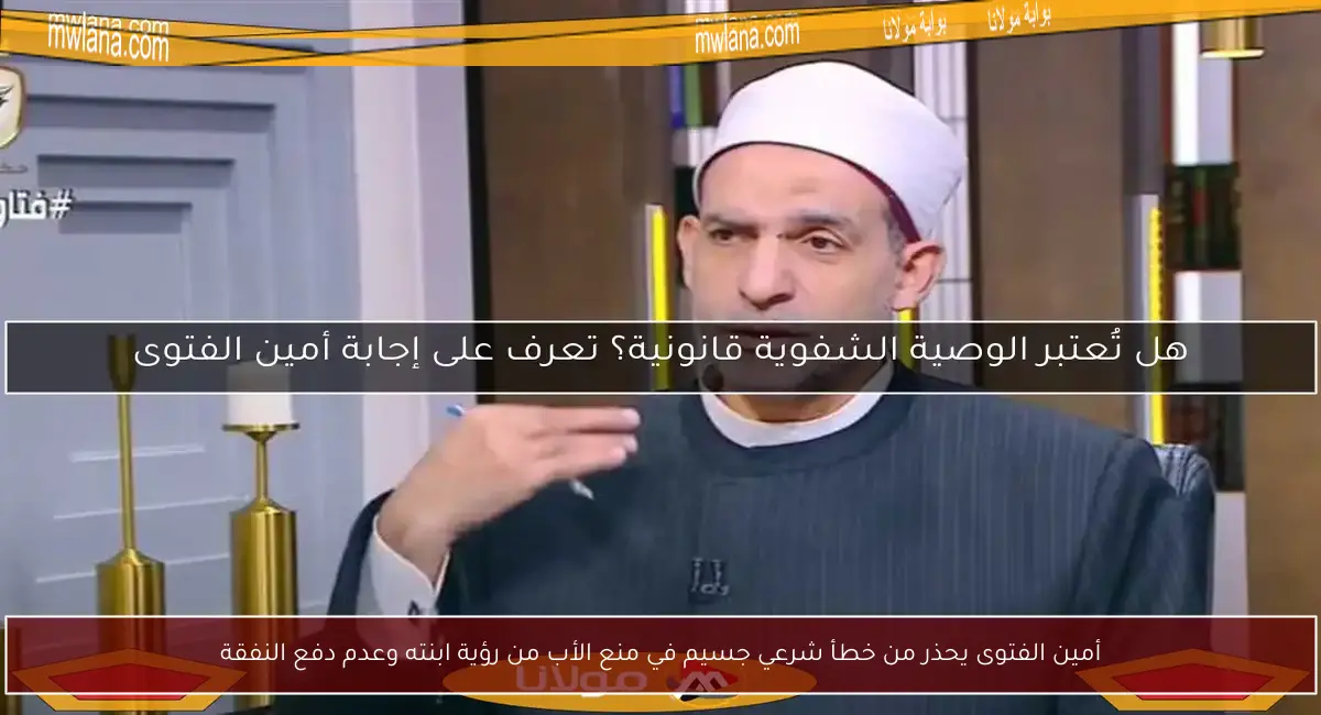 أمين الفتوى يحذر من خطأ شرعي جسيم في منع الأب من رؤية ابنته وعدم دفع النفقة