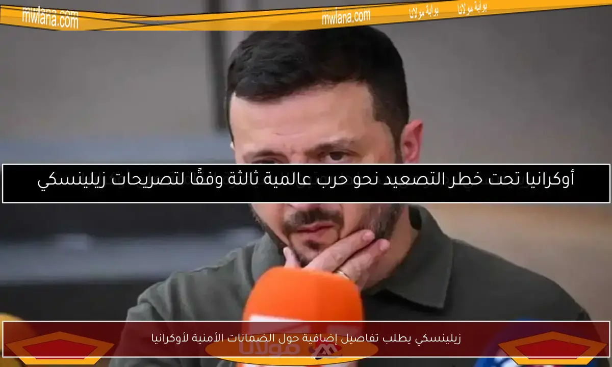 زيلينسكي يطلب تفاصيل إضافية حول الضمانات الأمنية لأوكرانيا