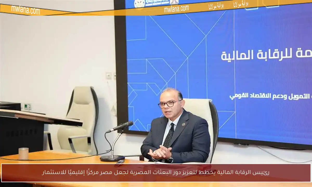 رئيس الرقابة المالية يخطط لتعزيز دور البعثات المصرية لجعل مصر مركزًا إقليميًا للاستثمار