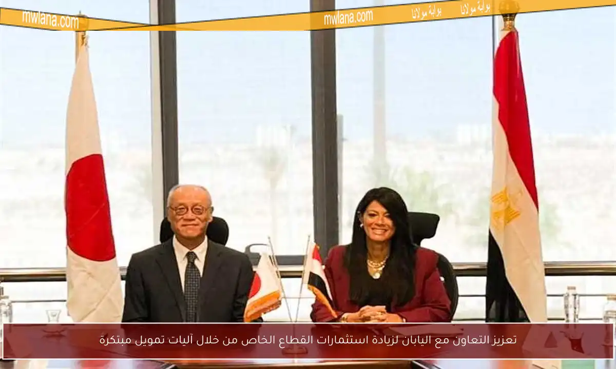 تعزيز التعاون مع اليابان لزيادة استثمارات القطاع الخاص من خلال آليات تمويل مبتكرة