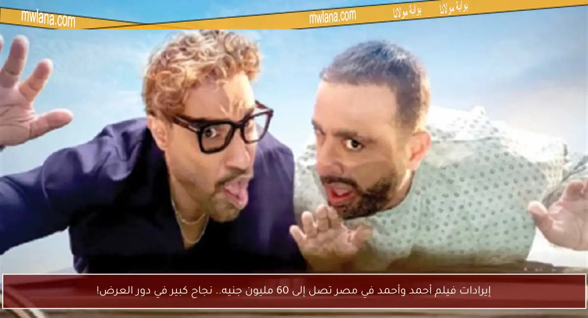 إيرادات فيلم أحمد وأحمد في مصر تصل إلى 60 مليون جنيه.. نجاح كبير في دور العرض!