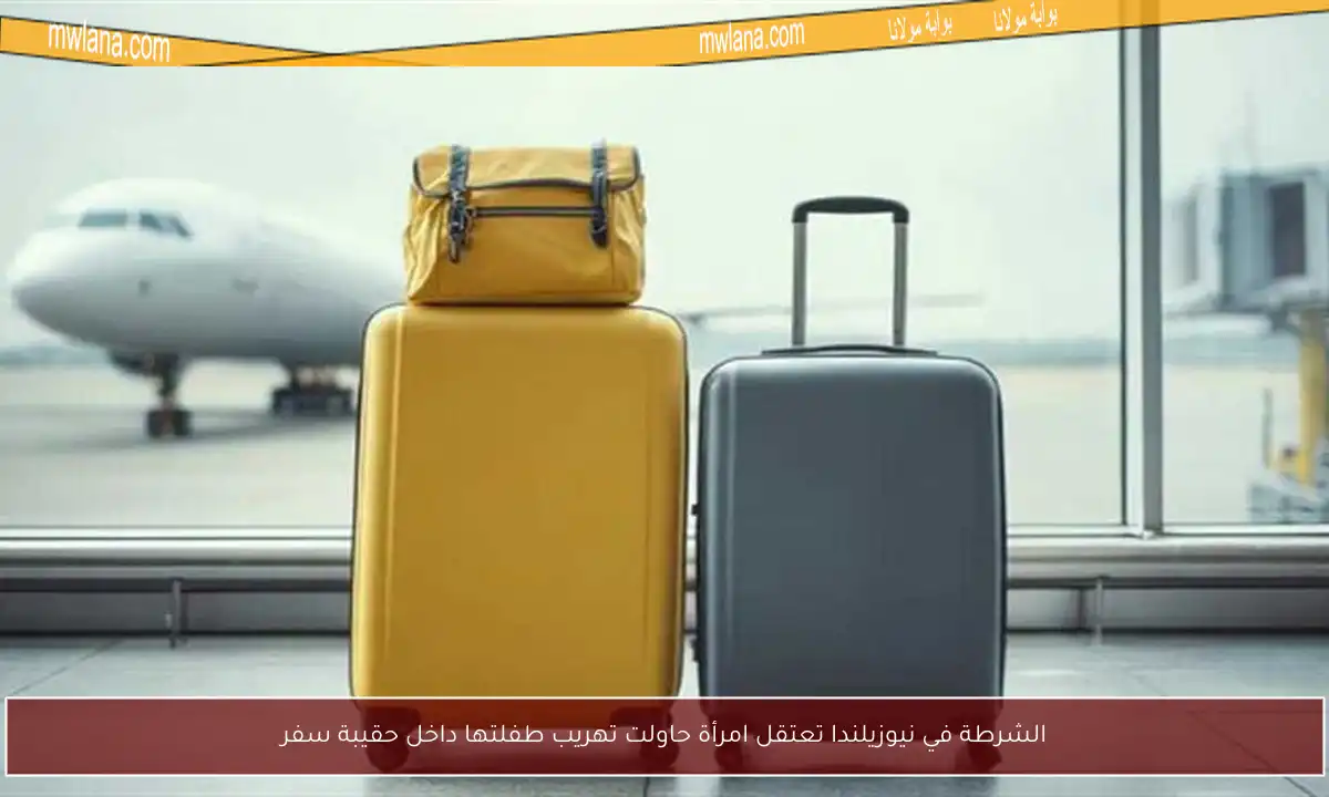 الشرطة في نيوزيلندا تعتقل امرأة حاولت تهريب طفلتها داخل حقيبة سفر