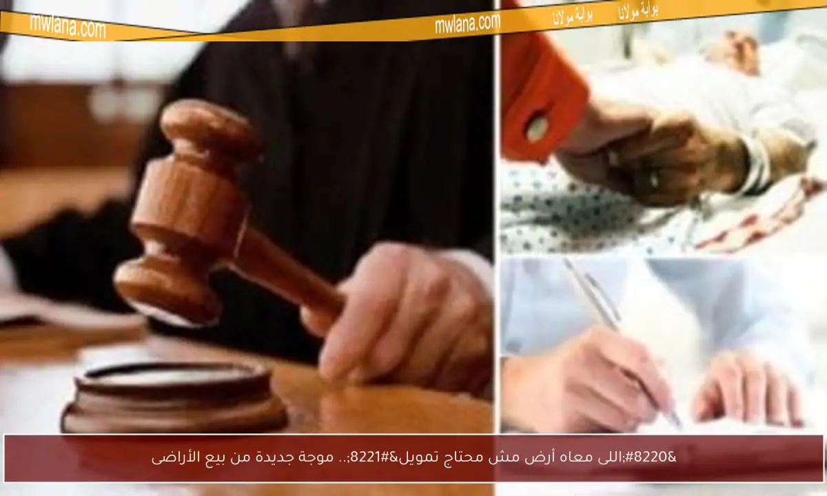 “اللى معاه أرض مش محتاج تمويل”.. موجة جديدة من بيع الأراضى