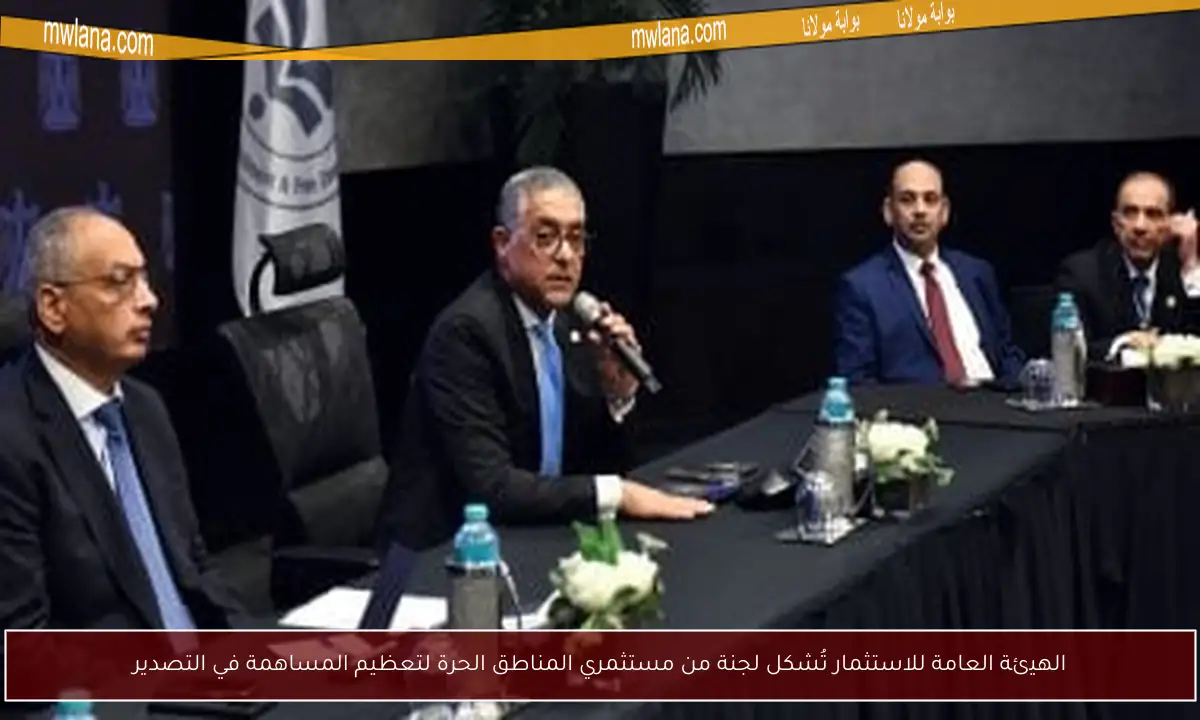 الهيئة العامة للاستثمار تُشكل لجنة من مستثمري المناطق الحرة لتعظيم المساهمة في التصدير