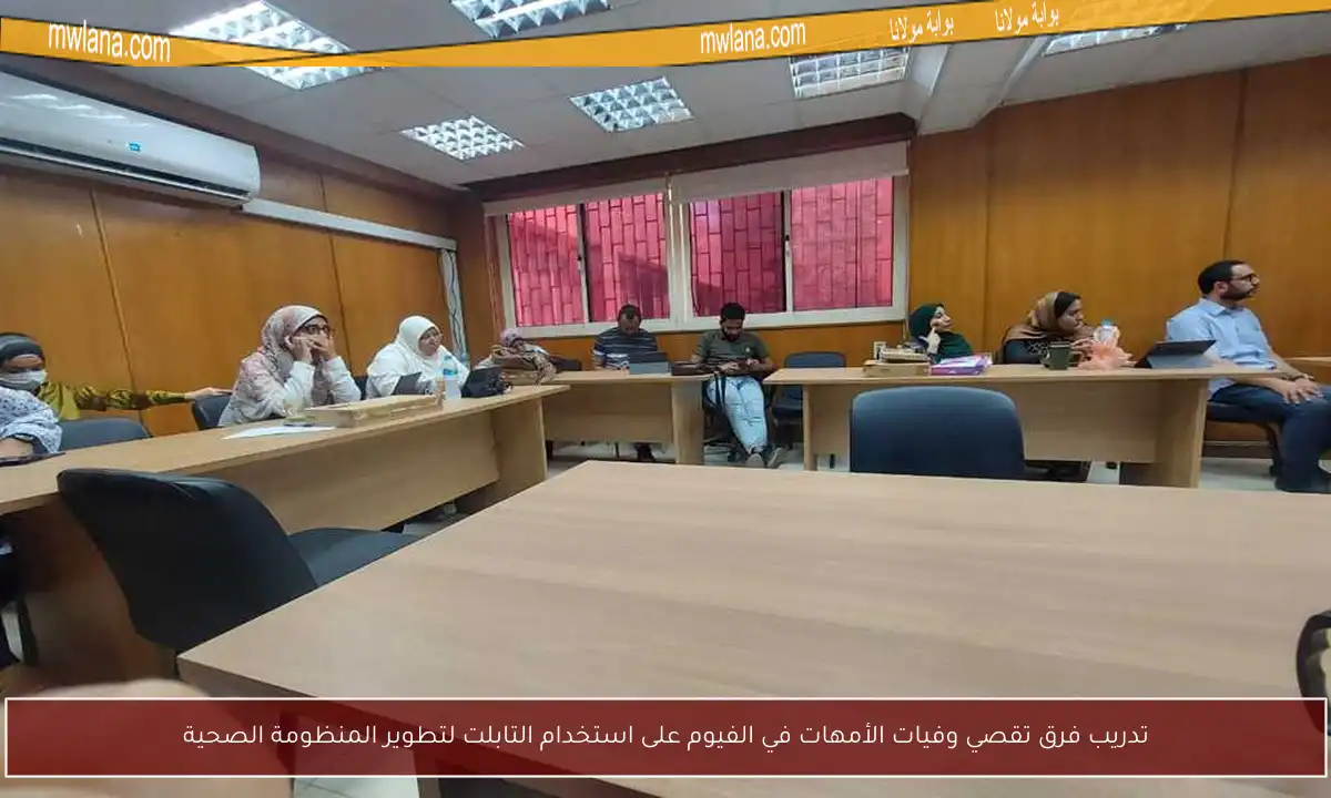 تدريب فرق تقصي وفيات الأمهات في الفيوم على استخدام التابلت لتطوير المنظومة الصحية
