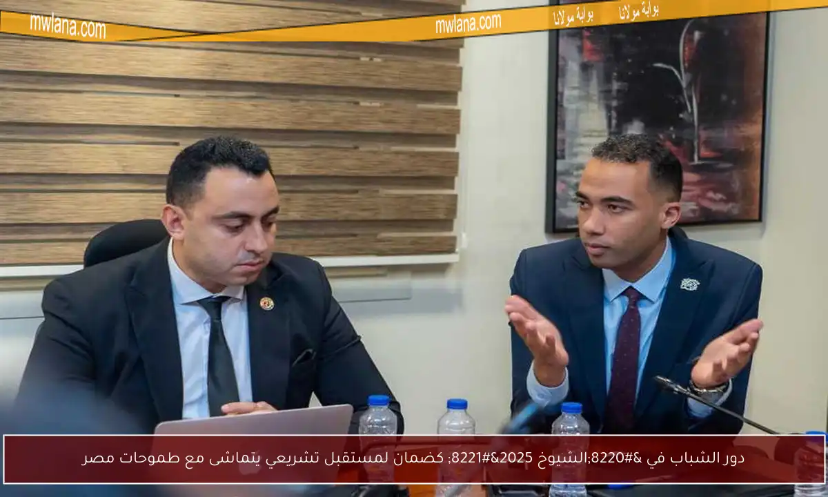 دور الشباب في “الشيوخ 2025” كضمان لمستقبل تشريعي يتماشى مع طموحات مصر