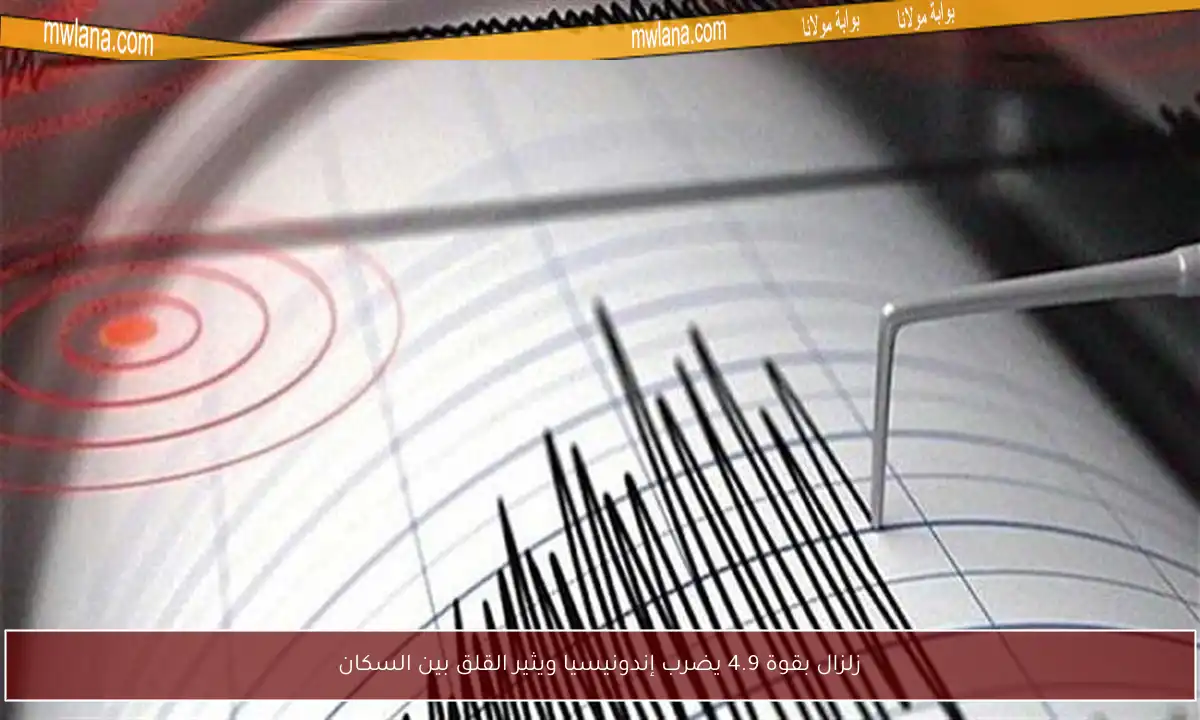 زلزال بقوة 4.9 يضرب إندونيسيا ويثير القلق بين السكان