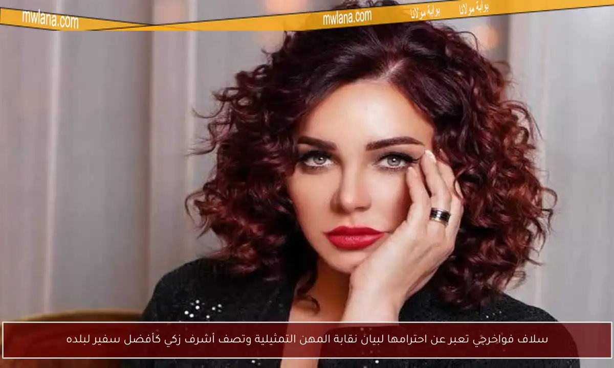 سلاف فواخرجي تعبر عن احترامها لبيان نقابة المهن التمثيلية وتصف أشرف زكي كأفضل سفير لبلده