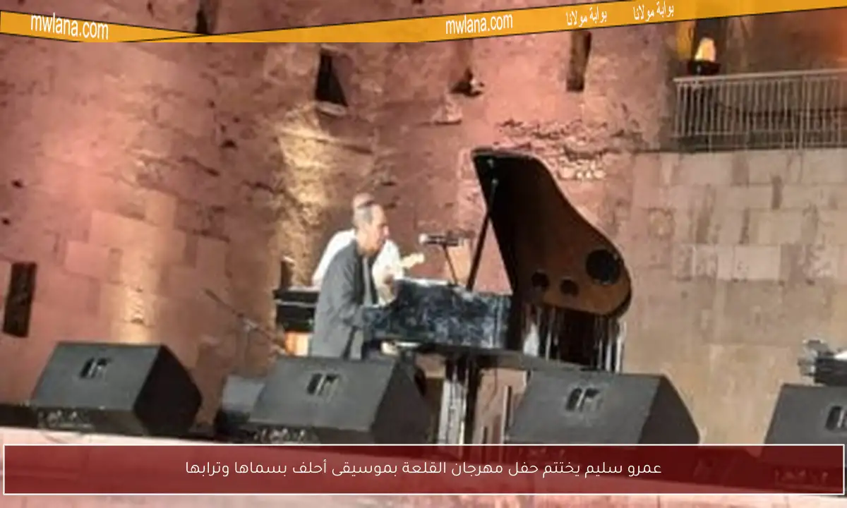 عمرو سليم يختتم حفل مهرجان القلعة بموسيقى أحلف بسماها وترابها
