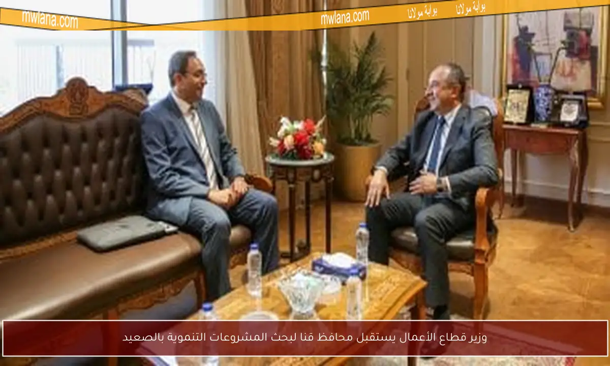 وزير قطاع الأعمال يستقبل محافظ قنا لبحث المشروعات التنموية بالصعيد